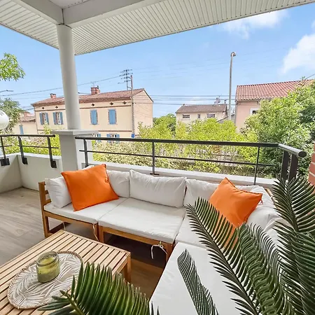 T3 Cosy Climatise A Albi Avec Terrasse, & Parking *